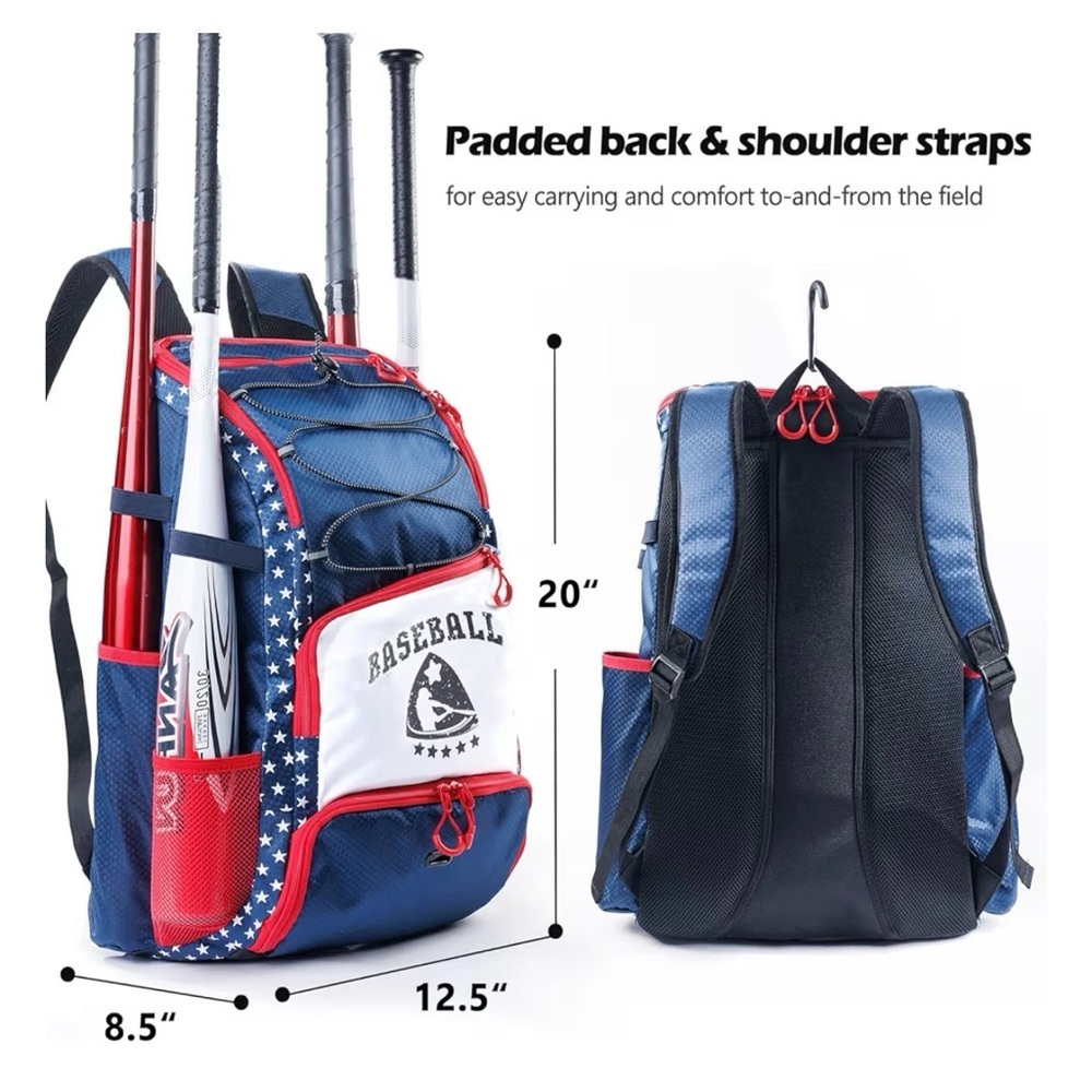 Boys USA Red,White, and Blue Baseball Bag - Picture 9 of 10